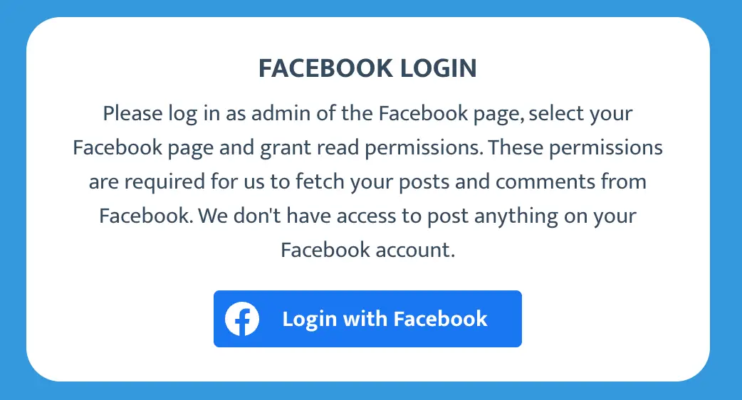 Facebook login in Facebook Comment Picker