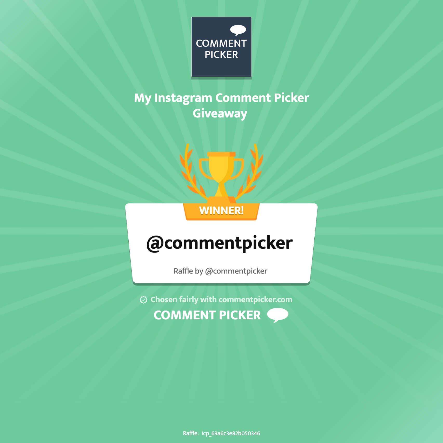 Certificate Instagram Comment Picker
