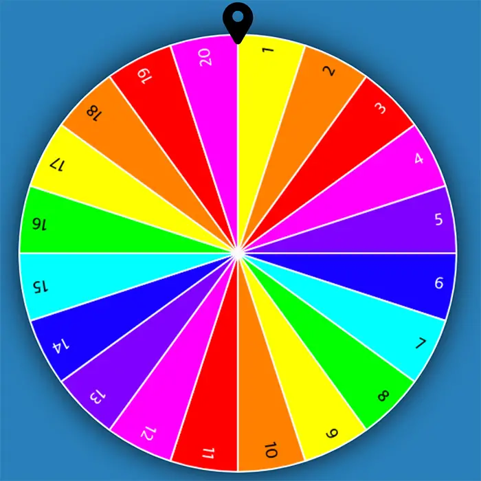 random number generator wheel