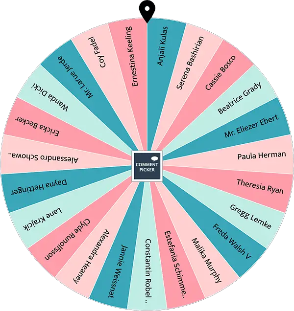 Example of Random Wheel with coral reefs colors