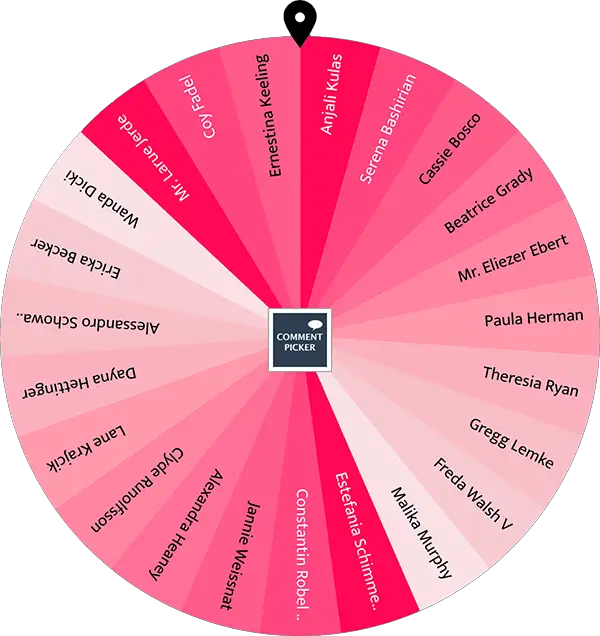 Example of Name Picker Wheel with love colors